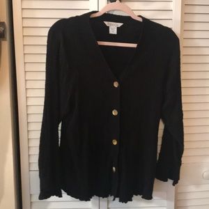 fresco Casual Black Top